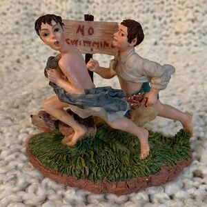 Norman Rockwell No Swimming figurine.